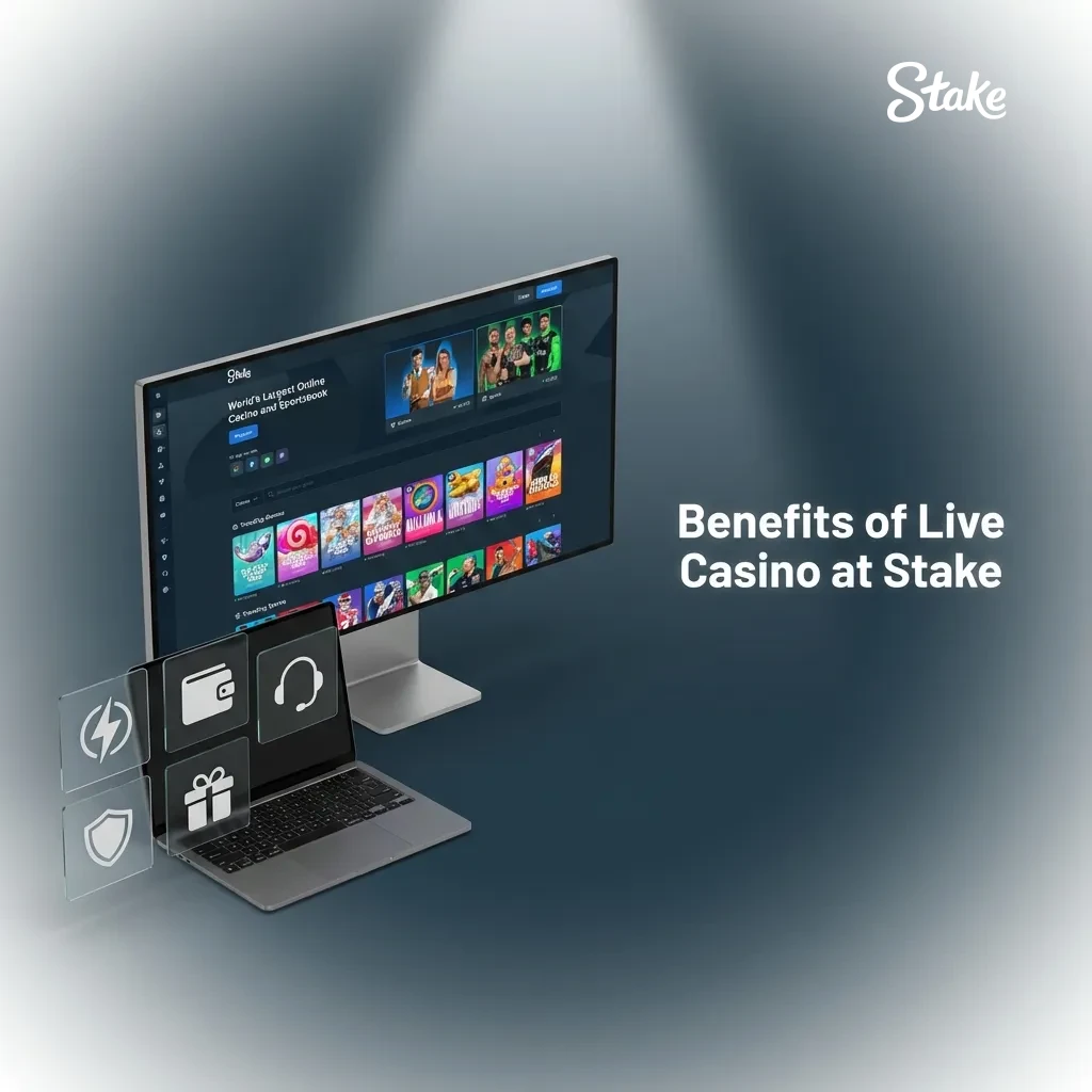 Connect to real casino environments on Stake today.