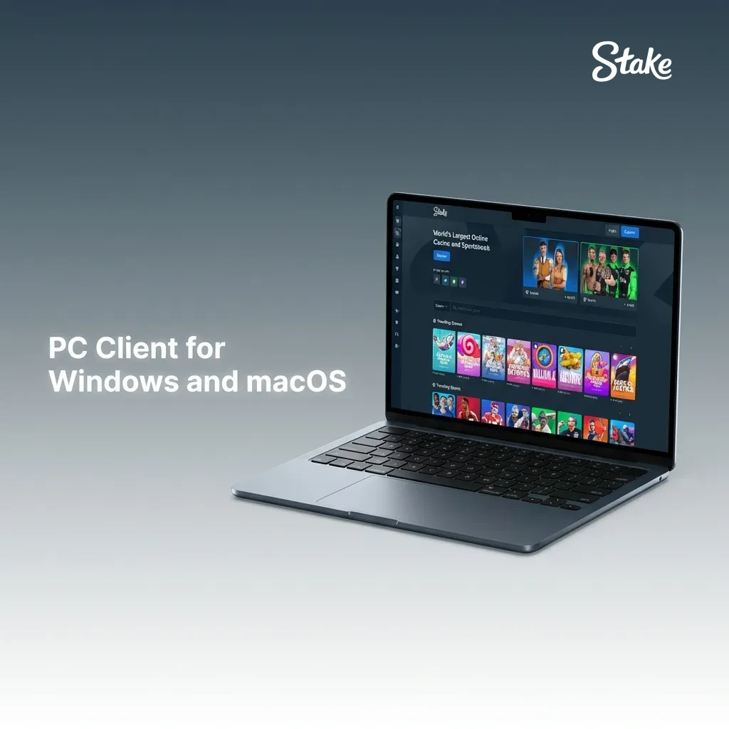 Play on your PC or Mac at Stake.