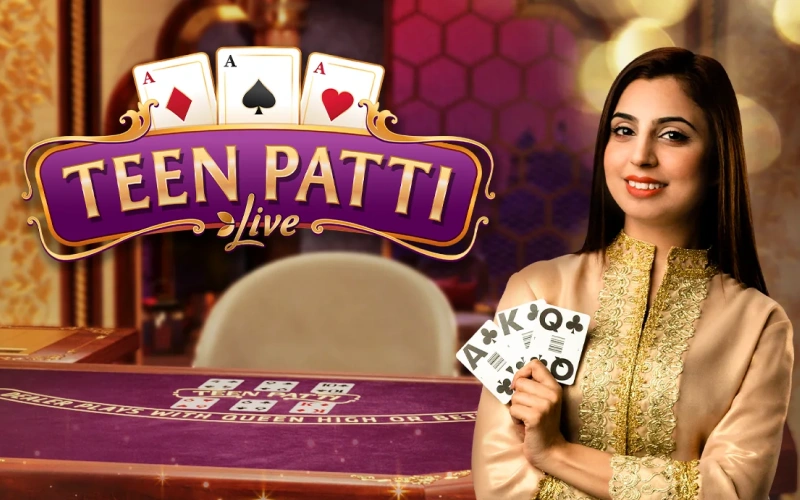 Play Teen Patti Live on Stake with professional dealers.